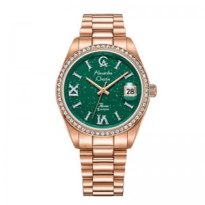 Alexandre Christie AC 5015 Rosegold Green Lady LDBRGGN